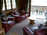 The lounge and beckside balcony